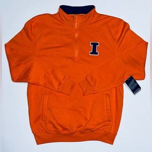 Colosseum Illinois Fighting Illini Tortugas Logo Quarter-Zip Jacket